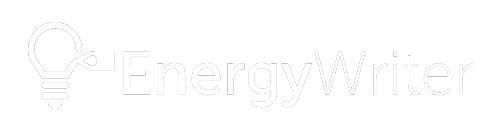 EnergyWriter-White logo and text